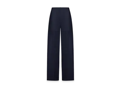 Jil Sander Women's Cotton Palazzo Trousers "Blue"