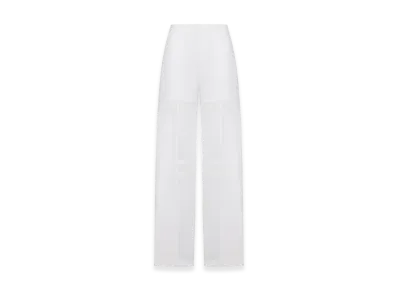 Jil Sander Women's Cotton Palazzo Trousers "White"