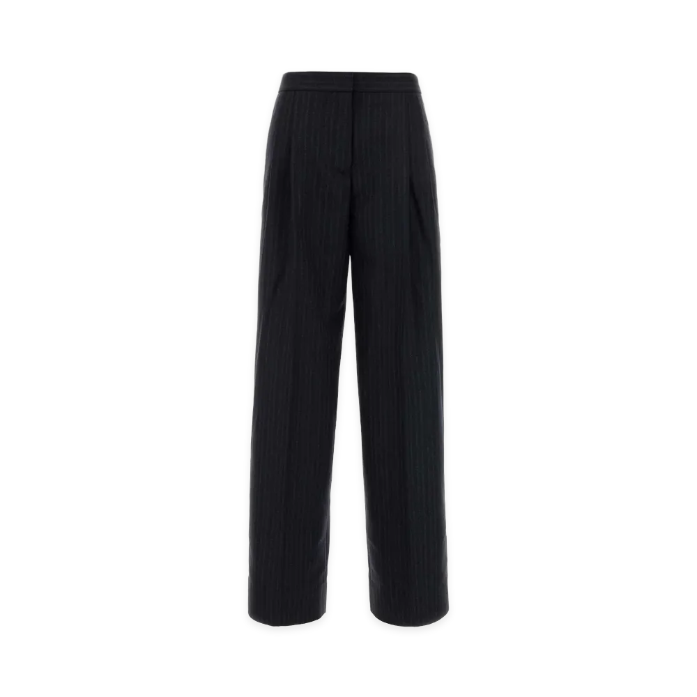 Jil Sander Embroidered Wool Pant "Black"