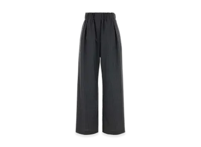 Jil Sander Women's Embroidered Wool Wide-Leg Pant "Stripped"