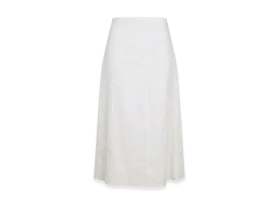 Jil Sander Women's Cotton Skirt "White"
