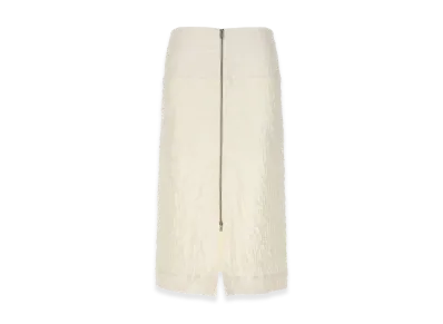 Jil Sander Women's Embossed Cotton Skirt "White"