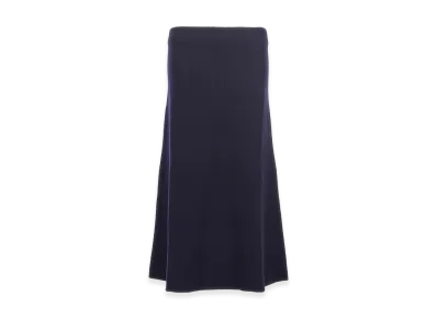 Jil Sander Women's Long Wool Skirt "Blue"