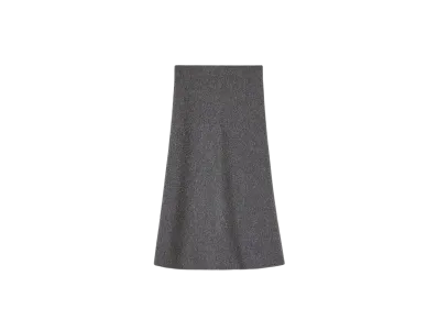 Jil Sander Women's A-Line Skirt "Ash Gray"