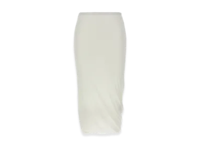 Jil Sander Women's 'Twisted' Midi Skirt "White"