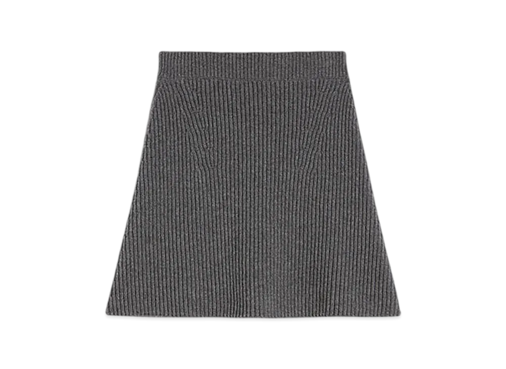 Jil Sander Wool Knit Mini Skirt "Koala"