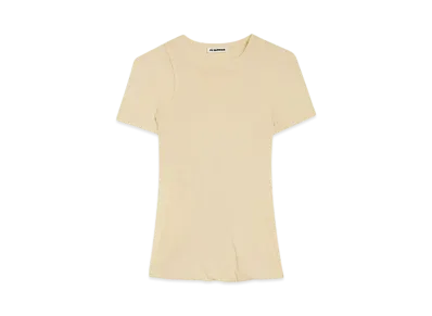 Jil Sander Women's Crew-Neck T-Shirt "Bone"