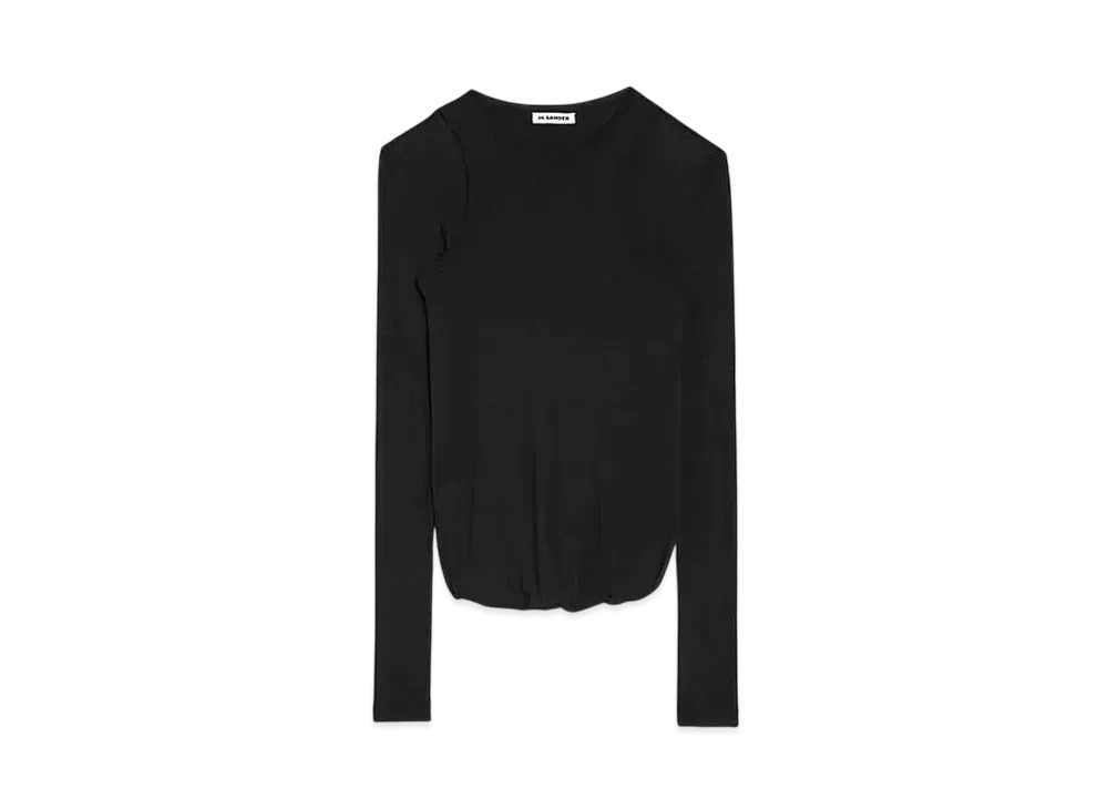 Jil Sander Women's Crew-Neck T-Shirt "Black"