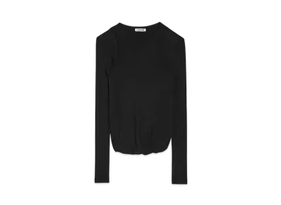 Jil Sander Women's Crew-Neck T-Shirt "Black"