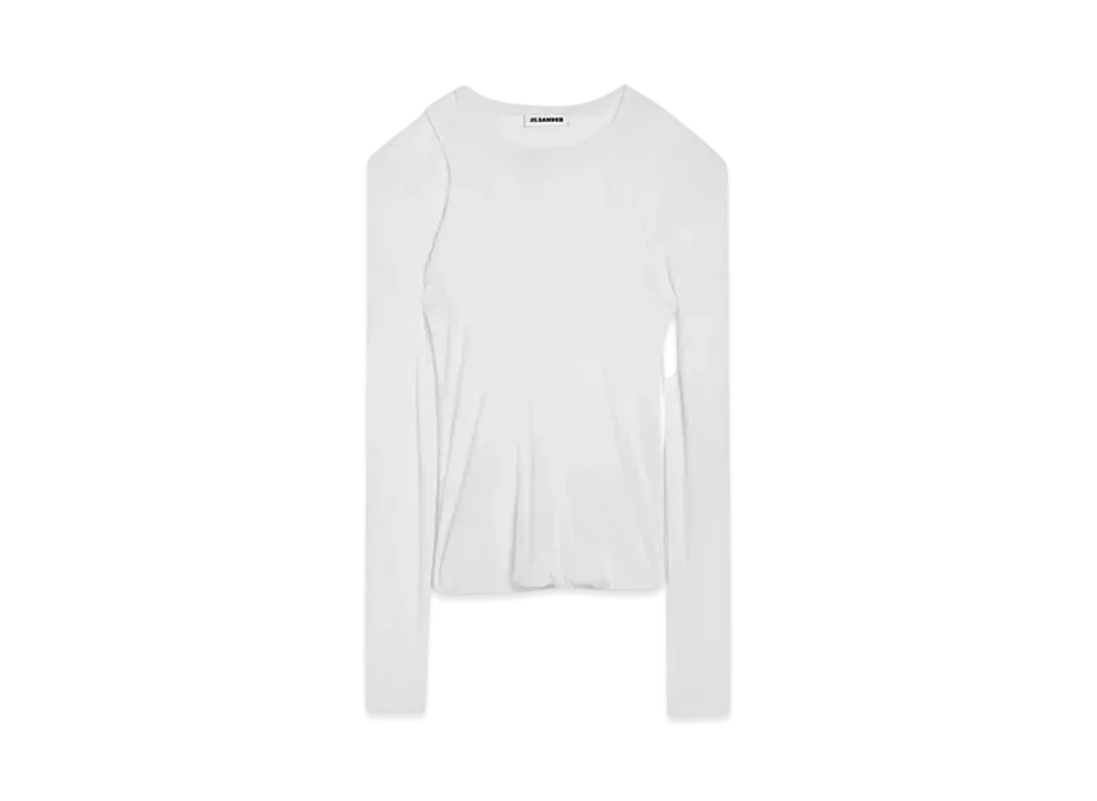 Jil Sander Women's Crew-Neck T-Shirt "Optic White"
