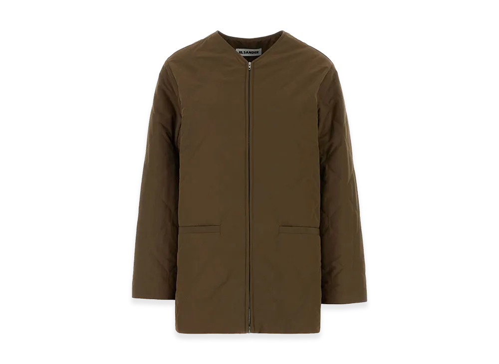Jil Sander Women's Polyester Jacket "Bordeaux/Brown"