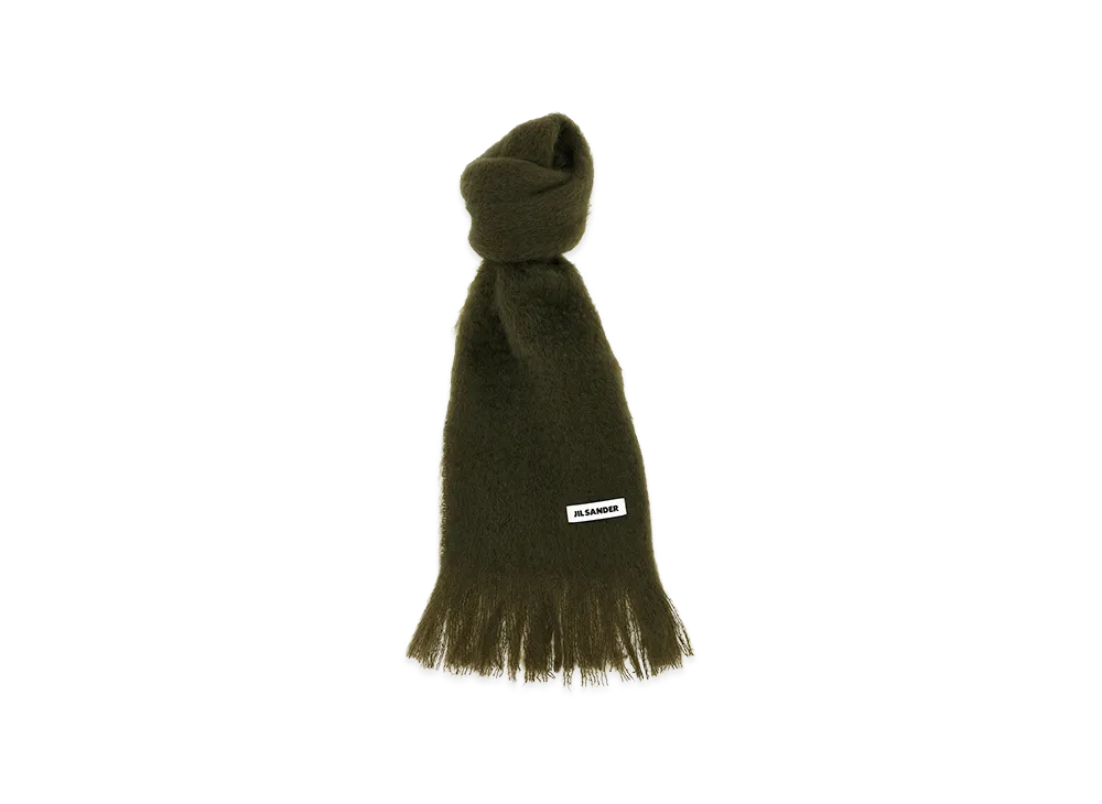 Jil Sander Women's Mohair Scarf "Green"