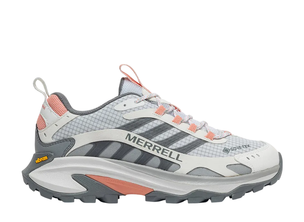 MERRELL Women's Moab Speed 2 GORE-TEX "White/Soft Coral"