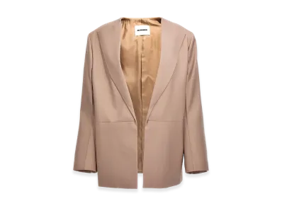 Jil Sander Women's Single-Breasted Blazer Jacket "Beige"