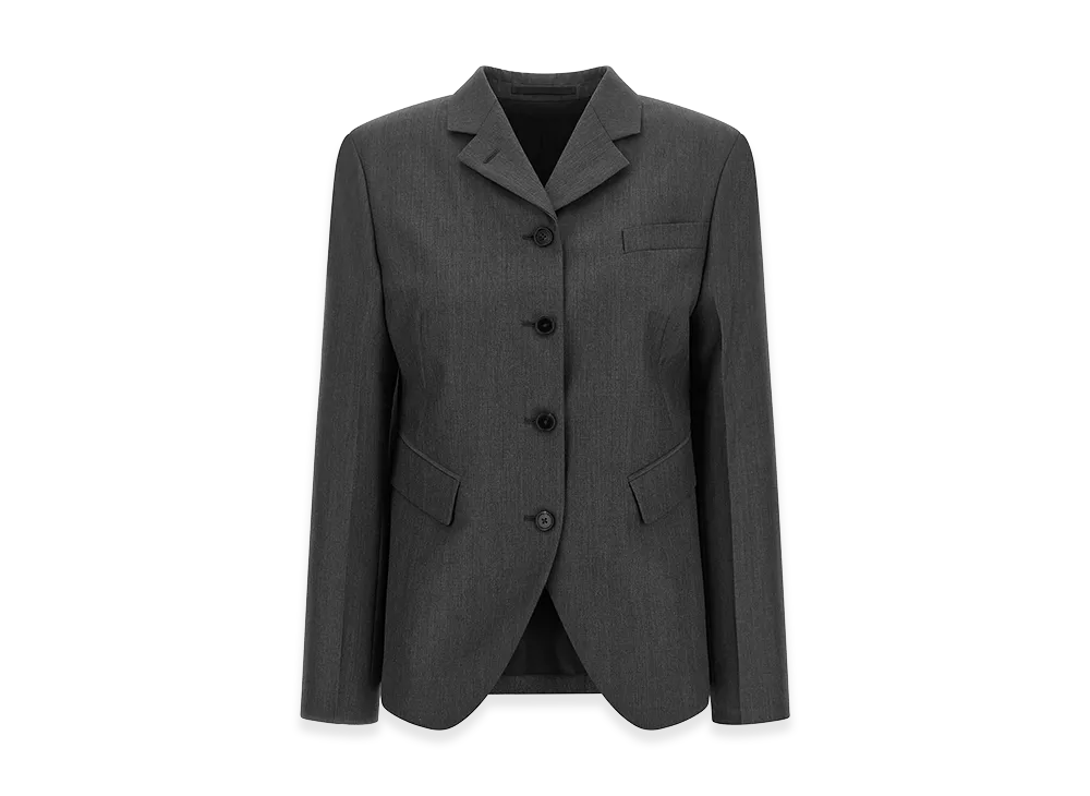Jil Sander Women's Single-Breasted Blazer "Gray"