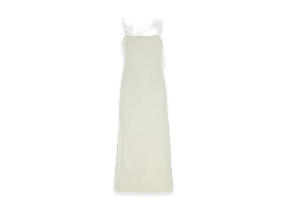 Jil Sander Women's Viscose Blend Dress "Ivory"