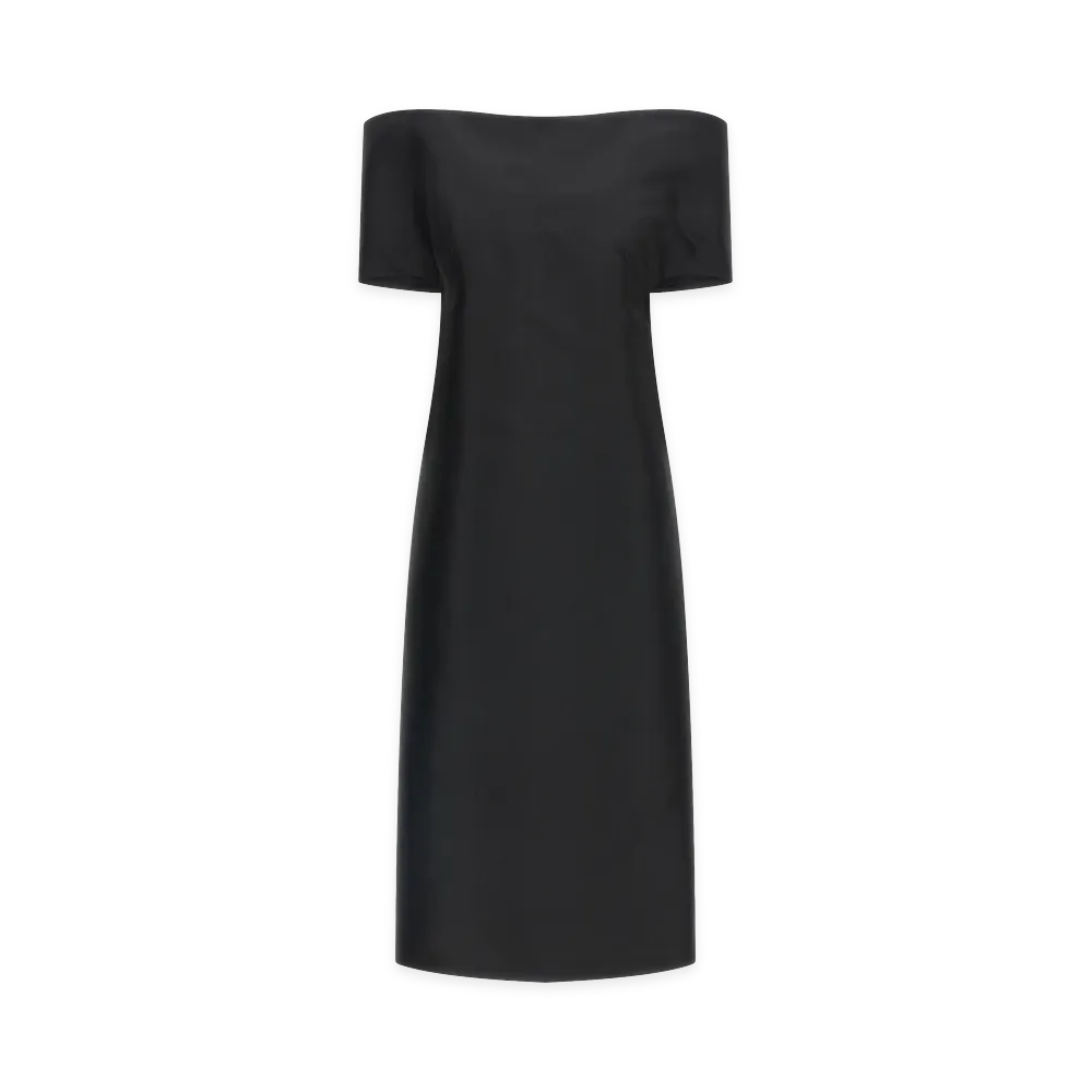 Jil Sander Women's Off-The-Shoulder Dress "Black"