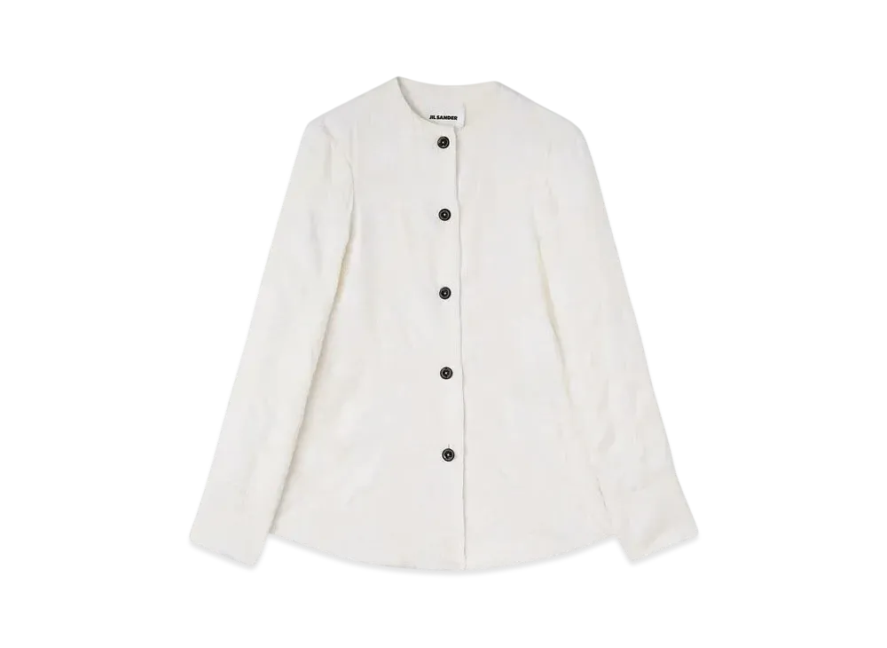 Jil Sander Women's Jacquard Shirt "Latte"