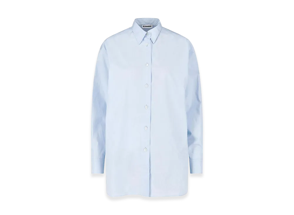Jil Sander Women's Cotton Shirt "Blue"