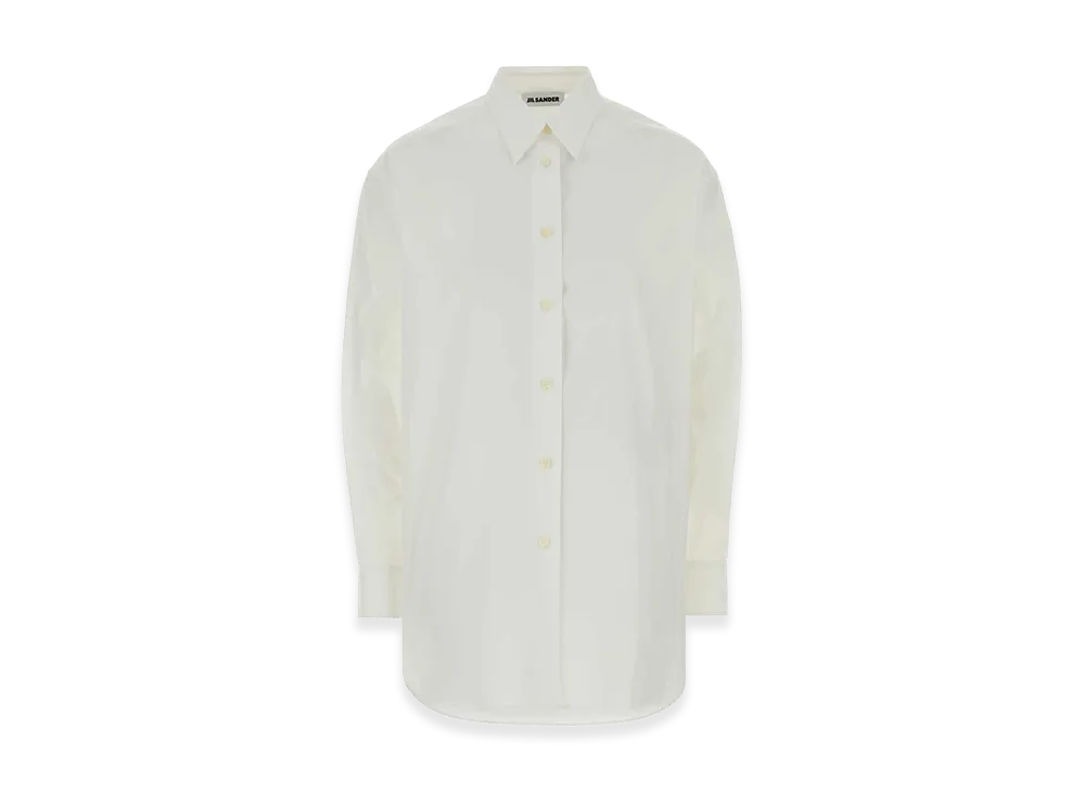 Jil Sander Women's Poplin Oversize Shirt "White"