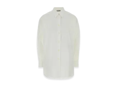 Jil Sander Women's Poplin Oversize Shirt "White"