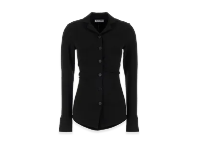 Jil Sander Women's Jersey Shirt "Black"