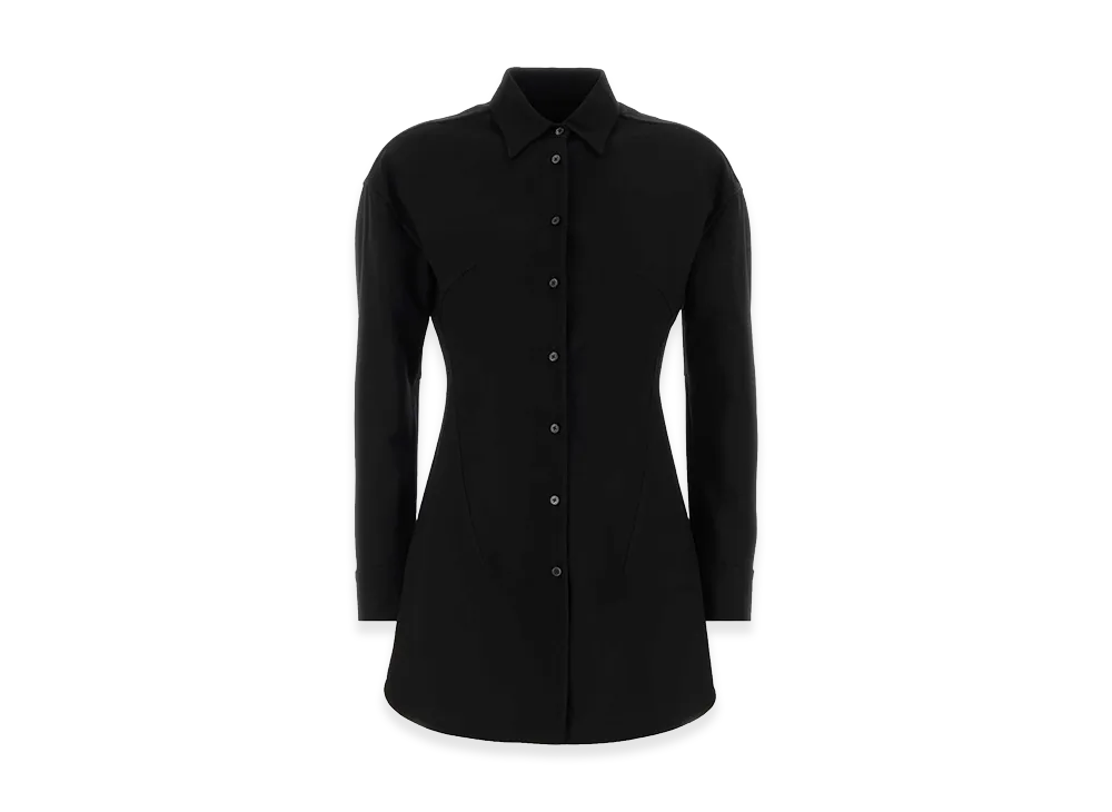 Jil Sander Women's Wool Blend Shirt "Black"