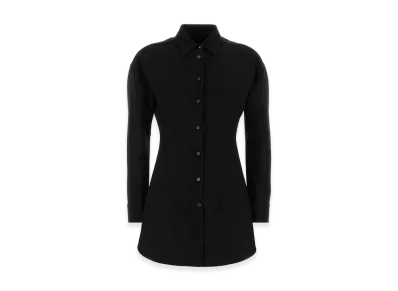 Jil Sander Women's Wool Blend Shirt "Black"