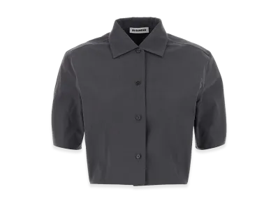 Jil Sander Women's Poplin Shirt "Dark Grey"