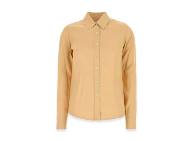 Jil Sander Women's Peach Viscose Shirt "Beige"