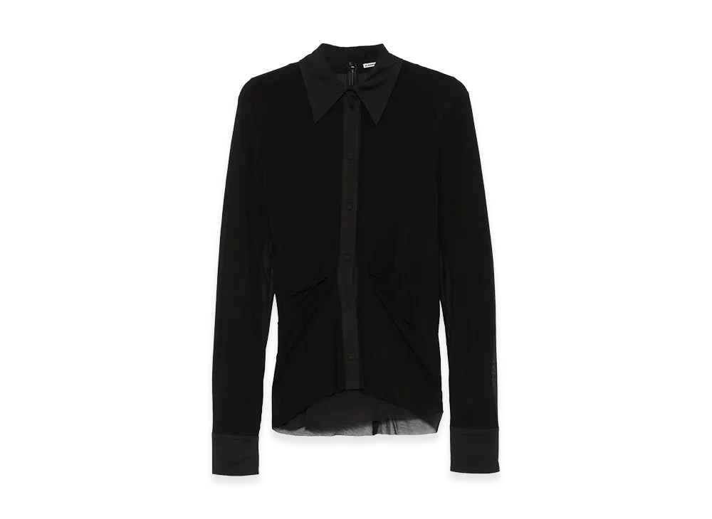 Jil Sander Women's Double Layer Shirt "Black"
