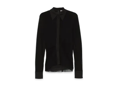 Jil Sander Women's Double Layer Shirt "Black"