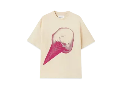 Jil Sander Women's Printed T-Shirt "Strawberry Whirl"