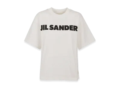 Jil Sander Women's Logo Print Tee "White/Black"