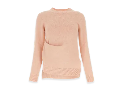 Jil Sander Women's Cotton Blend Sweater "Light Pink"