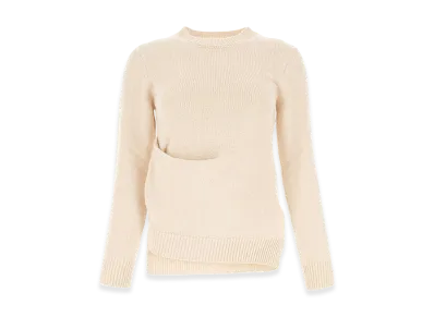 Jil Sander Women's Cotton Blend Sweater "Ivory"