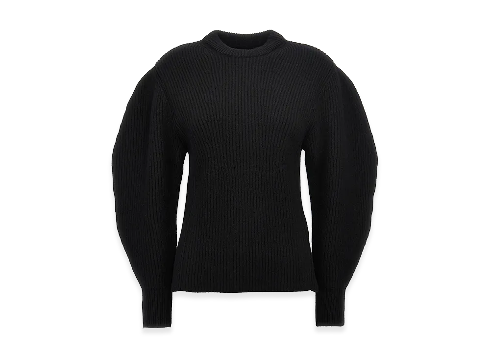 Jil Sander Women's Ribbed Sweater "Black"