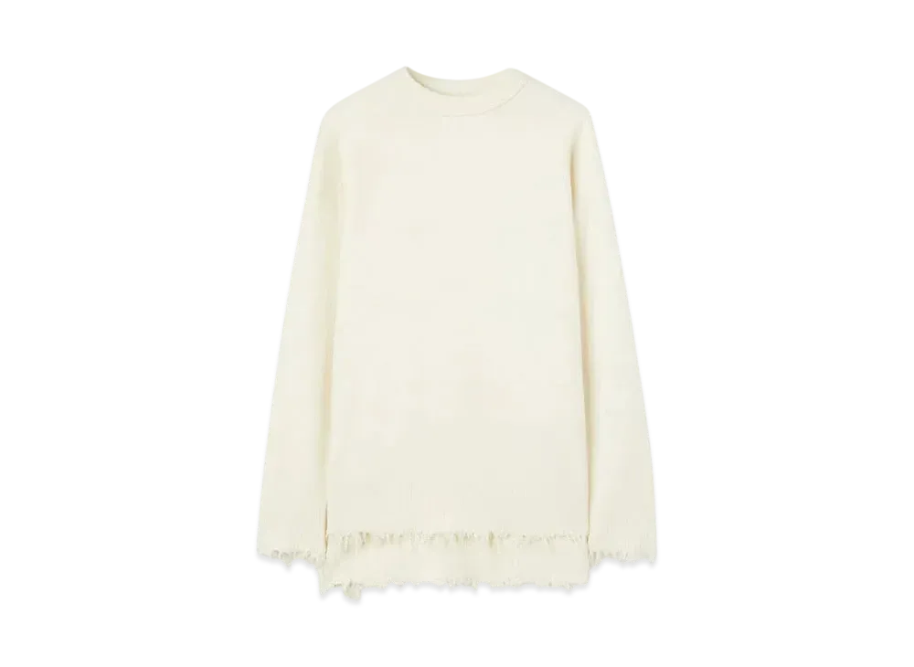 Jil Sander Women's Crew-Neck Sweater "Coconut"
