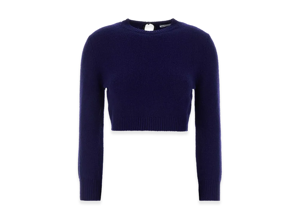 Jil Sander Women's Wool Blend Sweater "Blue"