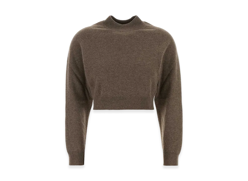 Jil Sander Women's Mud Wool Blend Sweater "Brown"