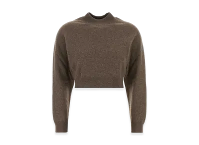 Jil Sander Women's Mud Wool Blend Sweater "Brown"