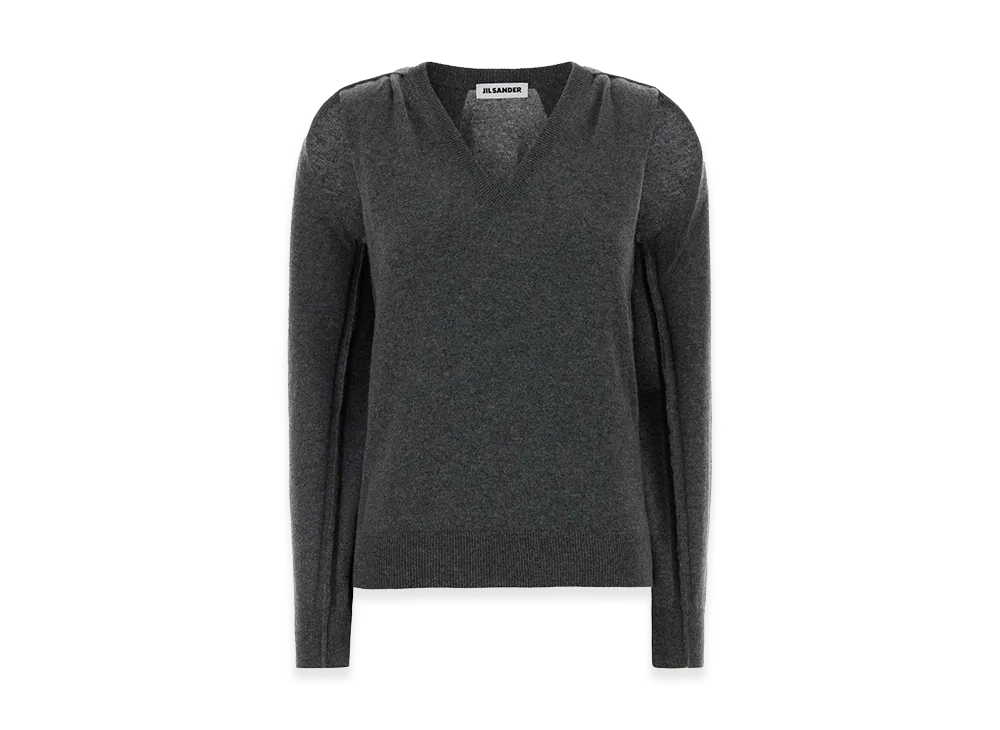 Jil Sander Women's Cashmere Sweater "Dark Grey"