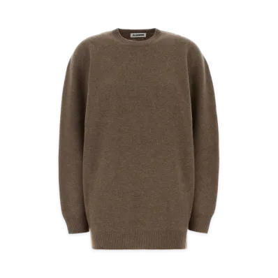 Jil Sander Wool Blend Oversize Sweater "Brown"