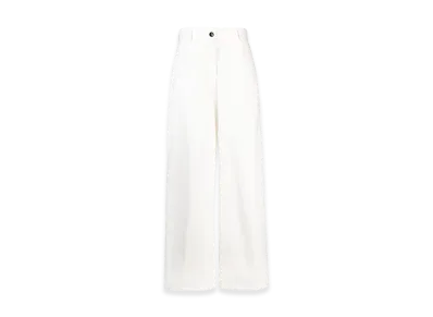 Jil Sander Women's Fashion Trousers "White"