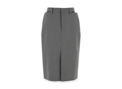 Jil Sander Women's Wool Skirt "Gray"