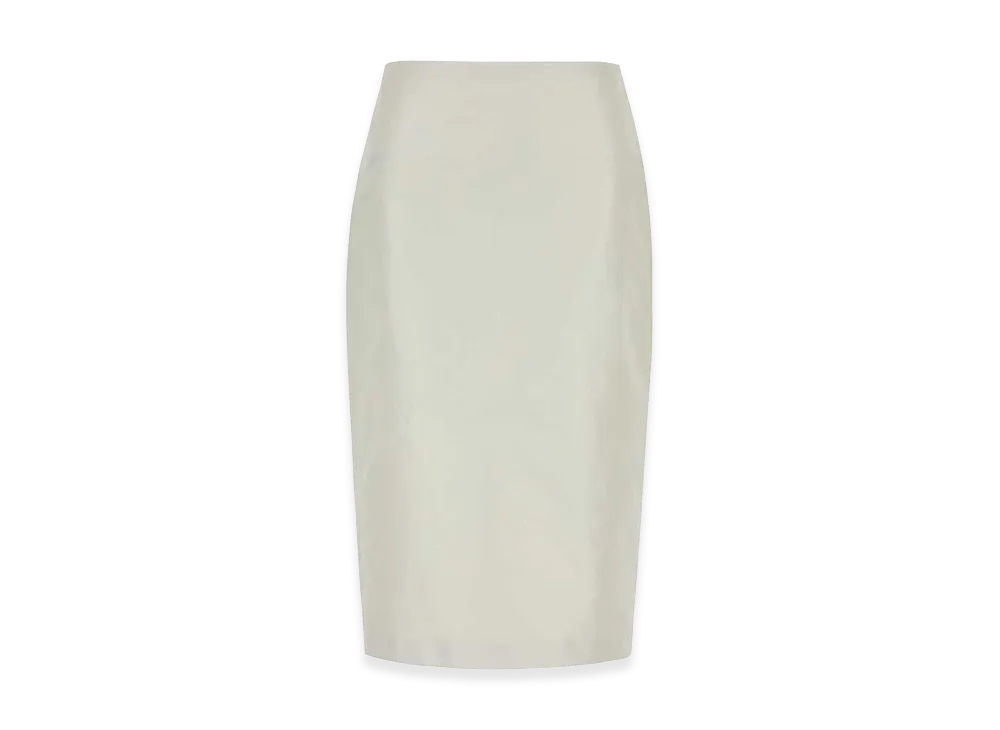 Jil Sander Women's Faille Skirt "White"