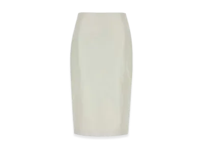 Jil Sander Women's Faille Skirt "White"