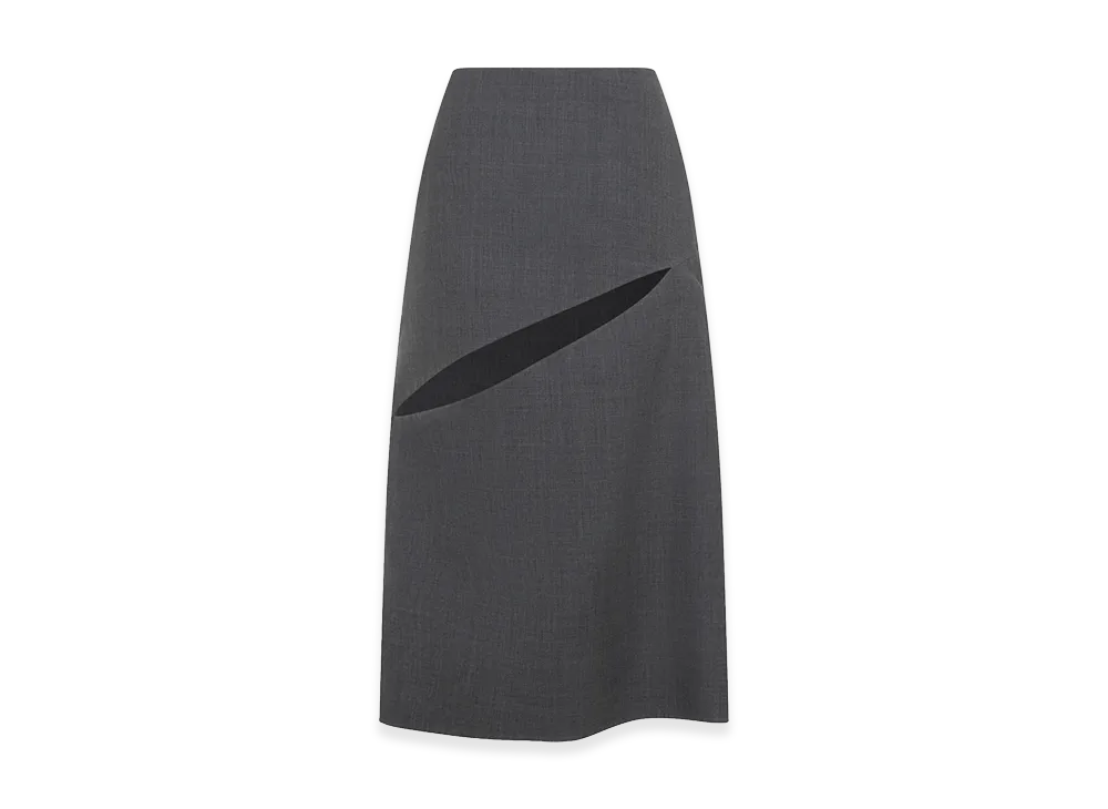 Jil Sander Women's Midi Skirt "Gray"