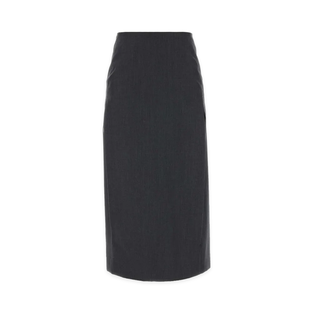Jil Sander Wool Blend Skirt "Dark Grey"