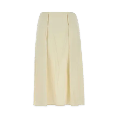 Jil Sander Satin Skirt "Cream"